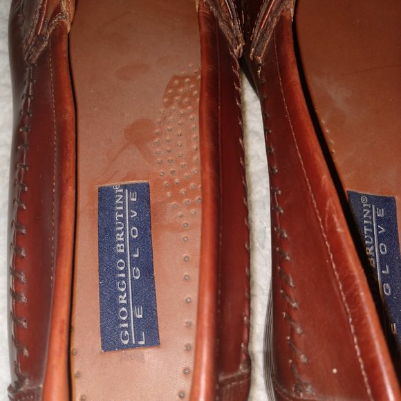 New Men\'s Brutini Leather Loafers, Sz 11
